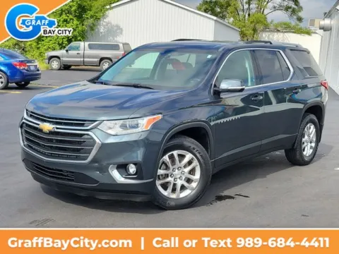 Gray 2018 Chevrolet Traverse LT for sale in Bay City, MI