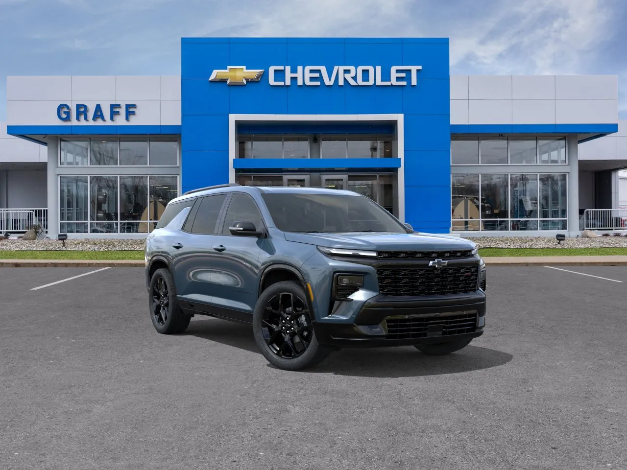 Blue 2026 Chevrolet Traverse RS for sale in Bay City, MI