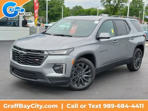 Gray 2023 Chevrolet Traverse RS for sale in Bay City, MI