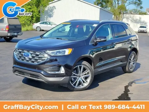 Black 2024 Ford Edge Titanium for sale in Bay City, MI