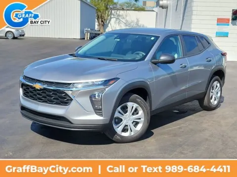 Gray 2024 Chevrolet Trax LS for sale in Bay City, MI