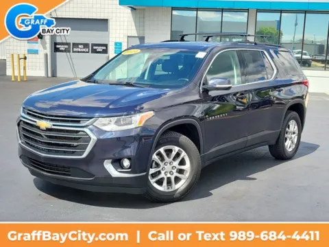 Blue 2020 Chevrolet Traverse LT for sale in Bay City, MI