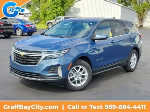 Blue 2024 Chevrolet Equinox LT for sale in Bay City, MI