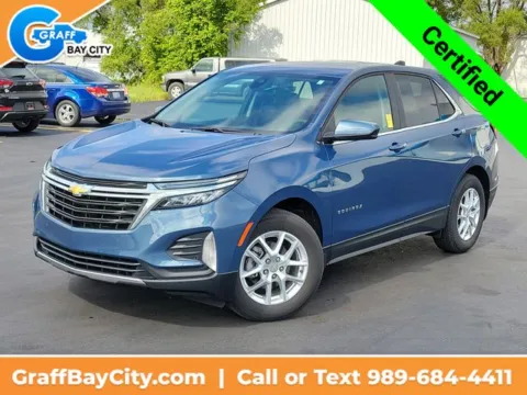 Blue 2024 Chevrolet Equinox LT for sale in Bay City, MI