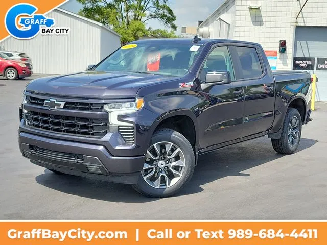 Gray 2024 Chevrolet Silverado 1500 RST for sale in Bay City, MI