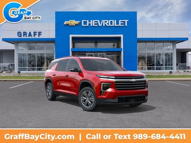 Red 2026 Chevrolet Traverse LT for sale in Bay City, MI