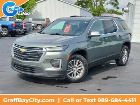 Silver 2022 Chevrolet Traverse LT for sale in Bay City, MI