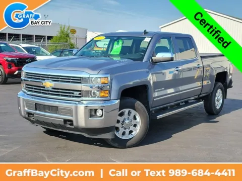 Gray 2015 Chevrolet Silverado 2500HD LTZ for sale in Bay City, MI