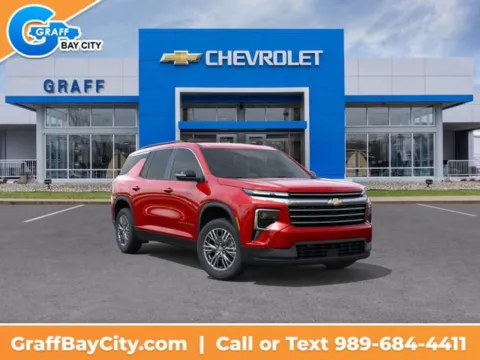 Red 2026 Chevrolet Traverse LT for sale in Bay City, MI