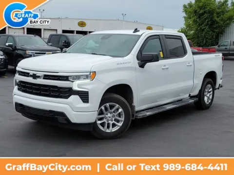 White 2024 Chevrolet Silverado 1500 RST for sale in Bay City, MI