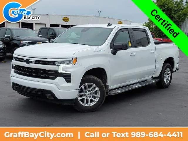 White 2024 Chevrolet Silverado 1500 RST for sale in Bay City, MI