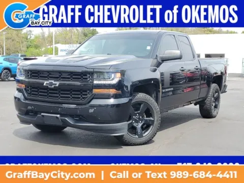 Black 2017 Chevrolet Silverado 1500 Custom for sale in Bay City, MI