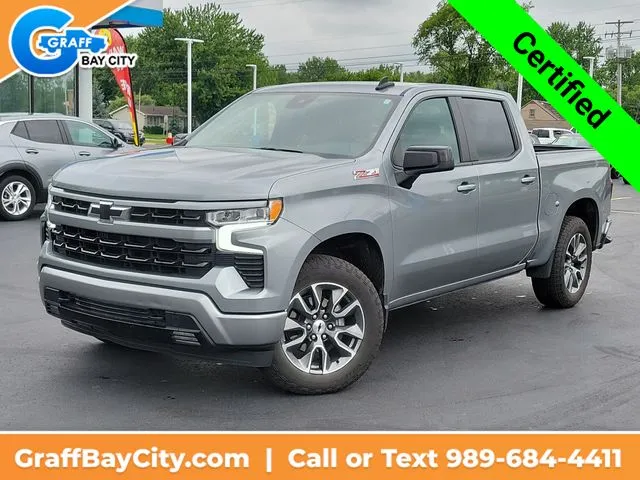 Gray 2024 Chevrolet Silverado 1500 RST for sale in Bay City, MI