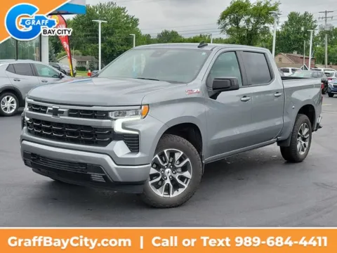 Gray 2024 Chevrolet Silverado 1500 RST for sale in Bay City, MI