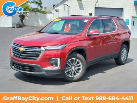 Red 2023 Chevrolet Traverse LT for sale in Bay City, MI