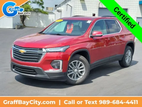 Red 2023 Chevrolet Traverse LT for sale in Bay City, MI