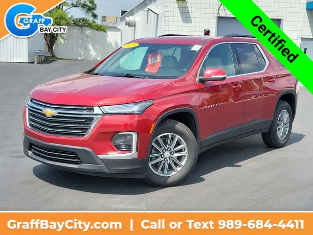 Red 2023 Chevrolet Traverse LT for sale in Bay City, MI