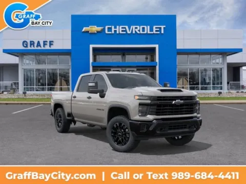 White 2026 Chevrolet Silverado 2500 HD Custom for sale in Bay City, MI
