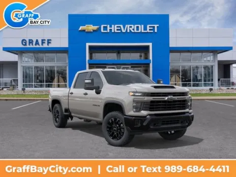 White 2026 Chevrolet Silverado 2500 HD Custom for sale in Bay City, MI