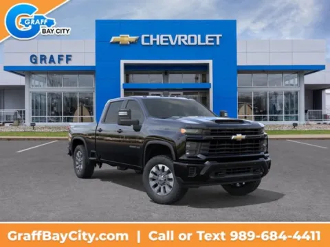 Black 2026 Chevrolet Silverado 2500 HD Custom for sale in Bay City, MI