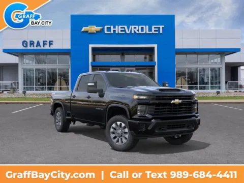 Black 2026 Chevrolet Silverado 2500 HD Custom for sale in Bay City, MI