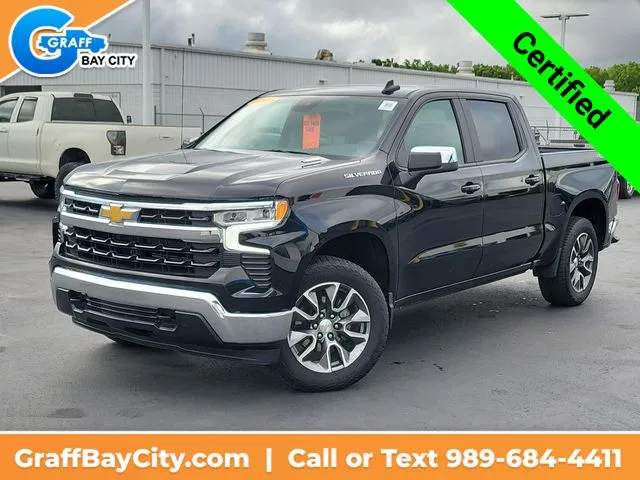 Black 2024 Chevrolet Silverado 1500 LT for sale in Bay City, MI