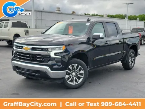 Black 2024 Chevrolet Silverado 1500 LT for sale in Bay City, MI