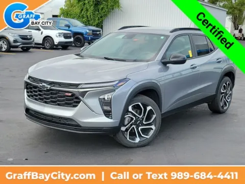 Gray 2025 Chevrolet Trax 2RS for sale in Bay City, MI