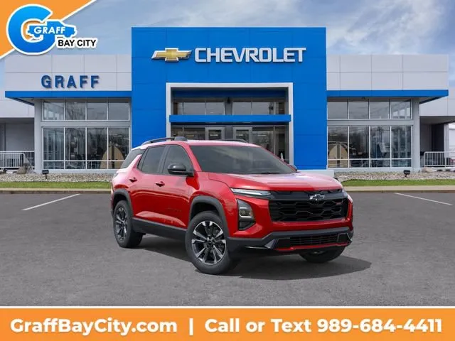 Red 2026 Chevrolet Equinox RS for sale in Bay City, MI