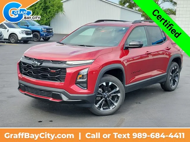 Red 2025 Chevrolet Equinox RS for sale in Bay City, MI