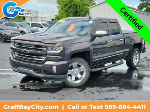 Gray 2016 Chevrolet Silverado 1500 LTZ for sale in Bay City, MI