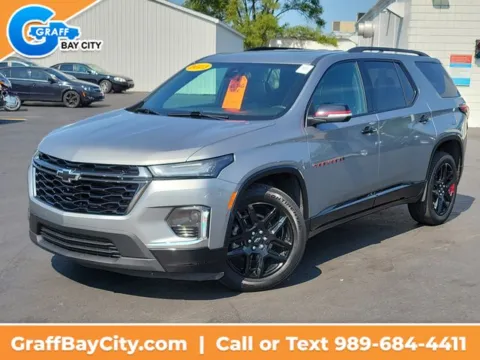 Gray 2023 Chevrolet Traverse Premier for sale in Bay City, MI
