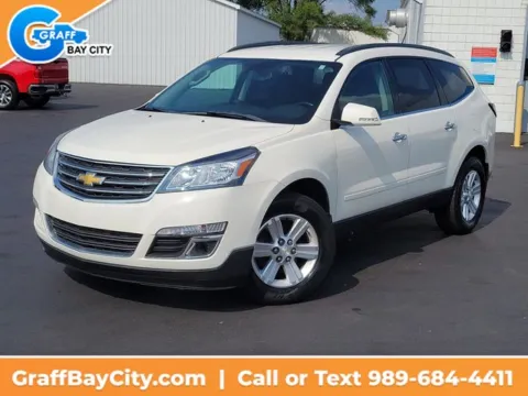 White 2014 Chevrolet Traverse LT for sale in Bay City, MI