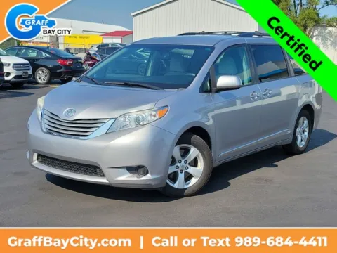 Silver 2017 Toyota Sienna LE for sale in Bay City, MI