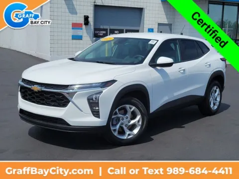 White 2025 Chevrolet Trax LS for sale in Bay City, MI