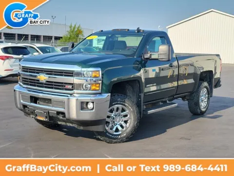 Green 2015 Chevrolet Silverado 2500HD LT for sale in Bay City, MI