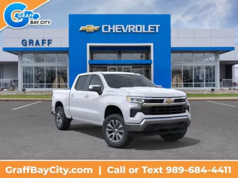White 2026 Chevrolet Silverado 1500 LT (2FL) for sale in Bay City, MI