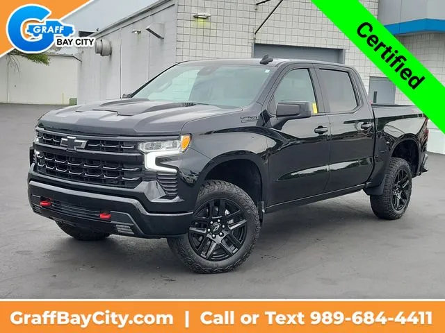 Black 2024 Chevrolet Silverado 1500 LT Trail Boss for sale in Bay City, MI