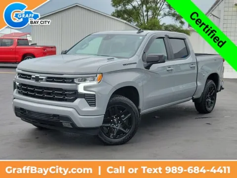 Gray 2024 Chevrolet Silverado 1500 RST for sale in Bay City, MI
