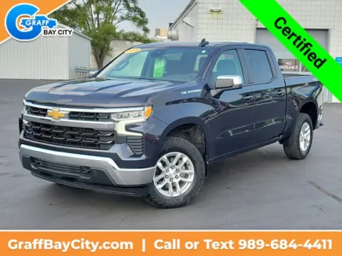 Gray 2024 Chevrolet Silverado 1500 LT for sale in Bay City, MI