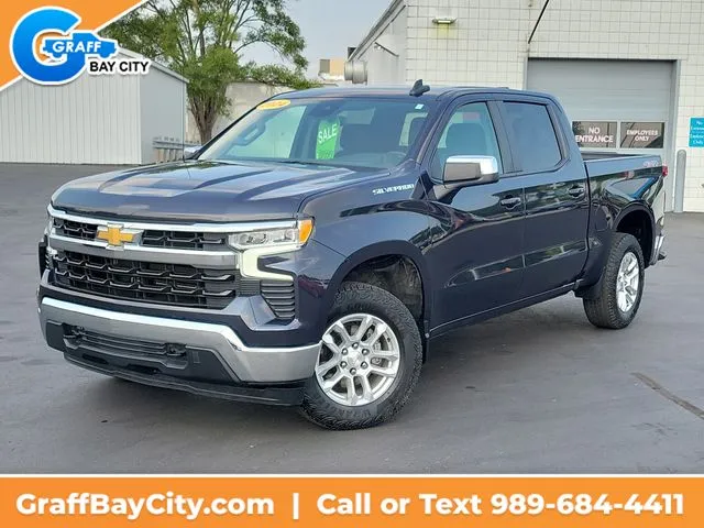 Gray 2024 Chevrolet Silverado 1500 LT for sale in Bay City, MI