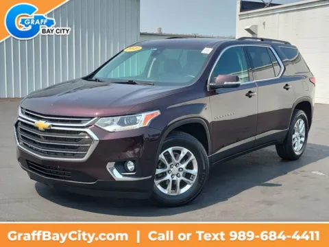 Black 2021 Chevrolet Traverse LT for sale in Bay City, MI