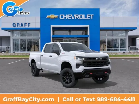 White 2026 Chevrolet Silverado 1500 LT Trail Boss for sale in Bay City, MI