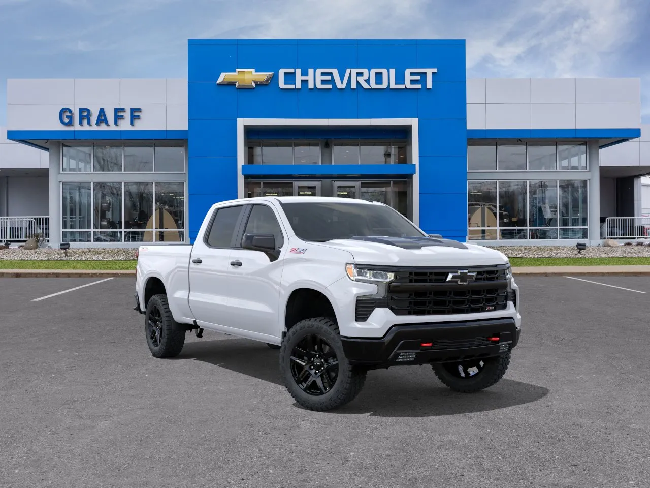 White 2026 Chevrolet Silverado 1500 LT Trail Boss for sale in Bay City, MI