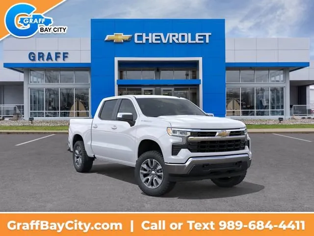 White 2026 Chevrolet Silverado 1500 LT (2FL) for sale in Bay City, MI