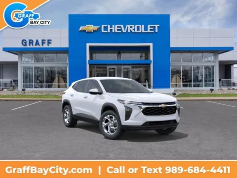 White 2026 Chevrolet Trax LS for sale in Bay City, MI