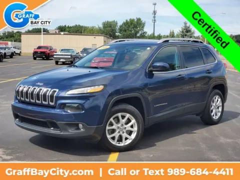 Blue 2018 Jeep Cherokee Latitude Plus for sale in Bay City, MI