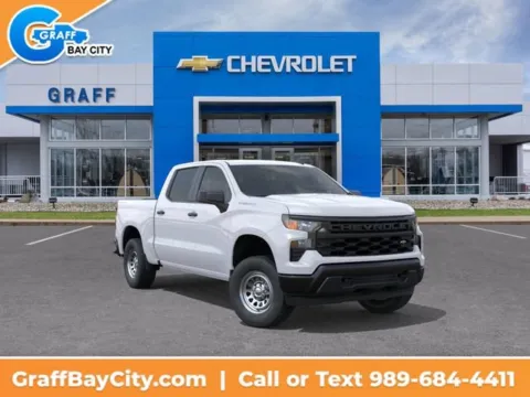 White 2026 Chevrolet Silverado 1500 WT for sale in Bay City, MI