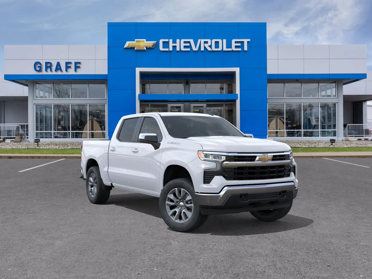 White 2026 Chevrolet Silverado 1500 LT (2FL) for sale in Bay City, MI