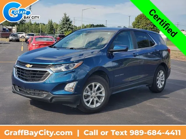 Blue 2021 Chevrolet Equinox LT for sale in Bay City, MI